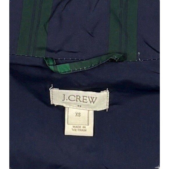 J.Crew Excursion Quilted Down Vest Blackwatch Plaid Holiday Puffer Gold Zip XS - Picture 3 of 14